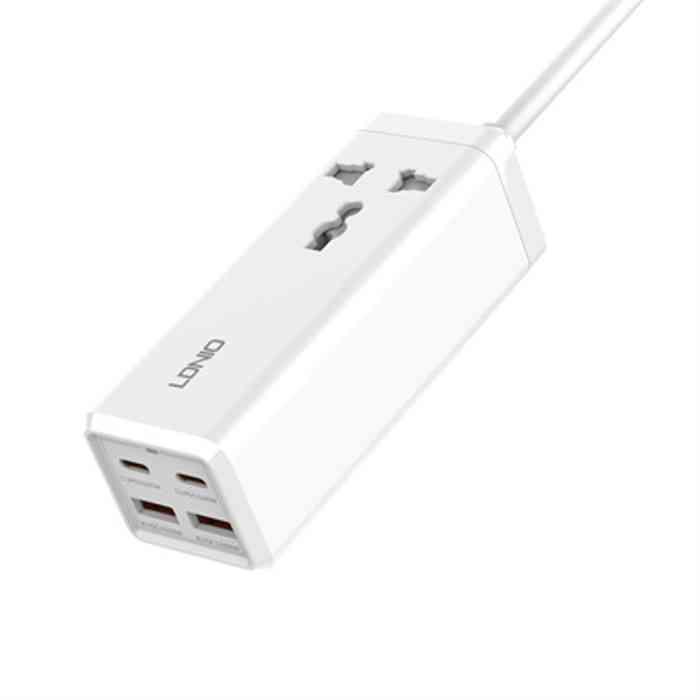 LDNIO SC1418 65W 2 Type-C + 2 USB-A Desktop Universal Power Strip EU Plug